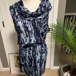 Blue pattern dress